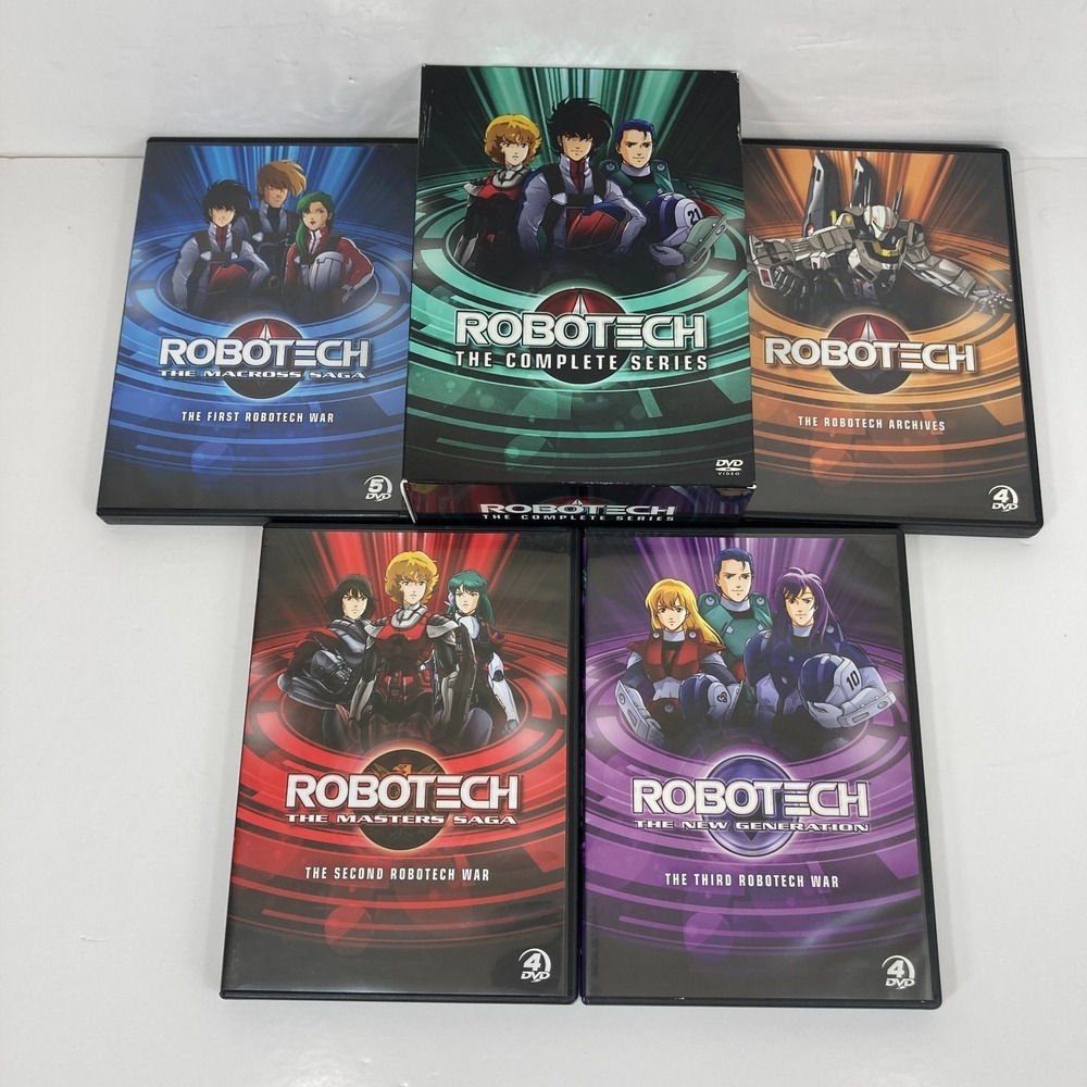 Robotech: The Complete Series (DVD, 2011, 17-Disc Set) Nice Discs